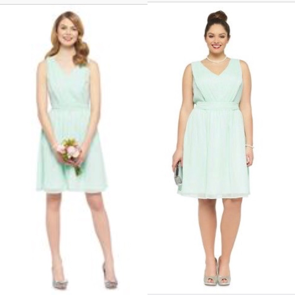 Mint Green Tevolio Bridesmaid/Formal Dress, VNeck